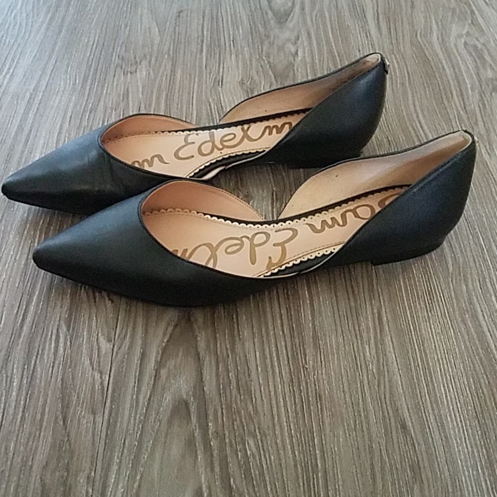 Black Pointed Flats (Sam Edelman)